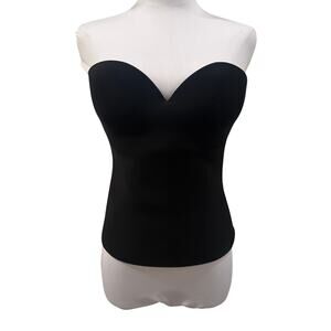 Victoria’s Secret Black Strapless Bustier 36C Lingerie Corset Going Out Romantic